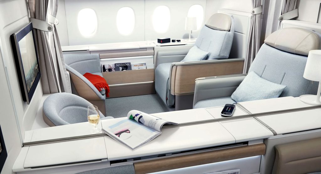 Unmatched Privacy and Tranquility in First-Class Airlines